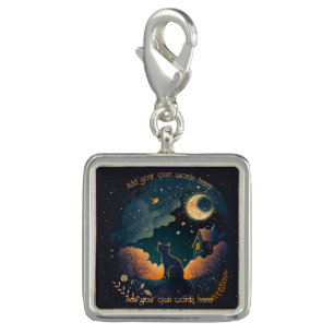 Create Your Own Mystical Midnight Black Cat Charm