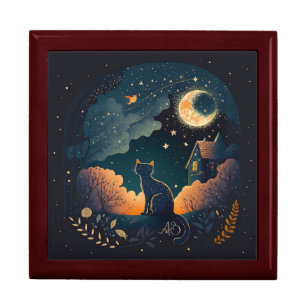 Create Your Own Mystical Midnight Black Cat Gift Box