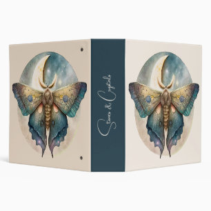 Create Your Own Mystical Moon Moth 3 Ring Binder