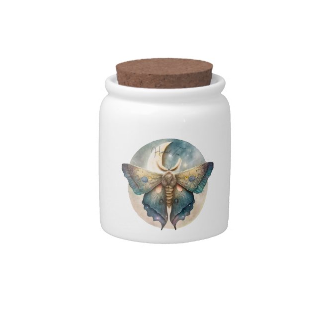 Create Your Own Mystical Moon Moth Candy Jar (Front)
