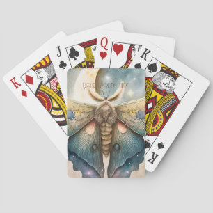 Create Your Own Mystical Moon Moth Poker Cards
