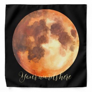 Create Your Own Mystical Orange Moon Bandana