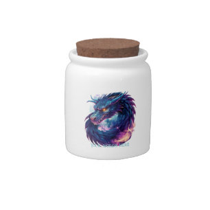 Create Your Own Mystical Purple & Blue Dragon Candy Jar
