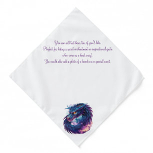 Create Your Own Mystical Purple Dragon Bandana