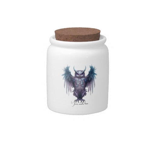 Create Your Own Mystical Purple Owl Candy Jar