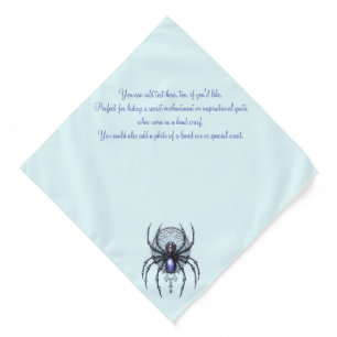 Create Your Own Mystical Purple Spider Bandana