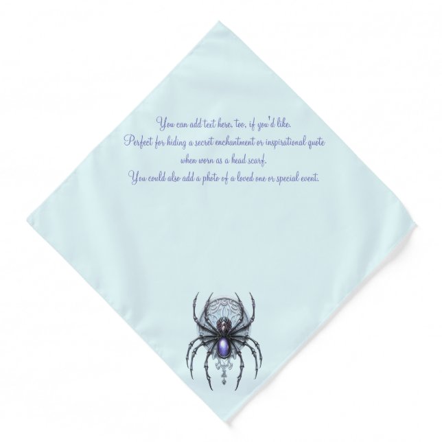 Create Your Own Mystical Purple Spider Bandana (Front)