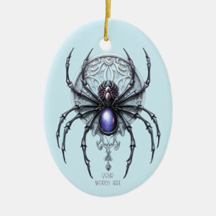 Create Your Own Mystical Purple Spider Ceramic Ornament