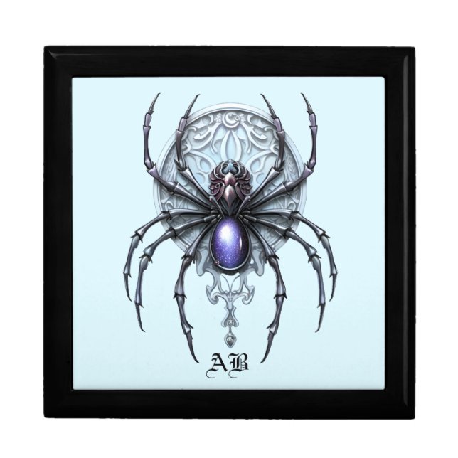 Create Your Own Mystical Purple Spider Gift Box (Front)