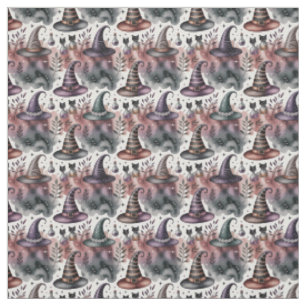 Create Your Own Mystical Samhain Witch Hats Cats Fabric