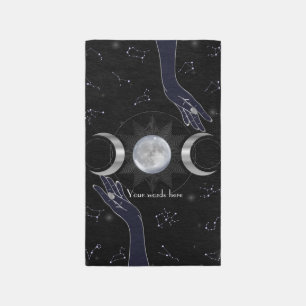Create Your Own Mystical Silver Triple Moon Tarot Rug