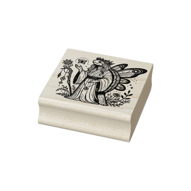 Create Your Own Mystical Turtle Fairy Shaman Rubber Stamp (Stamp)