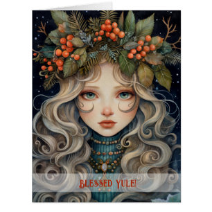 Create Your Own Mystical Winter Solstice Maiden Cards
