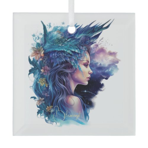 Create Your Own Mythical Amphitrite Nymph Glass Ornament