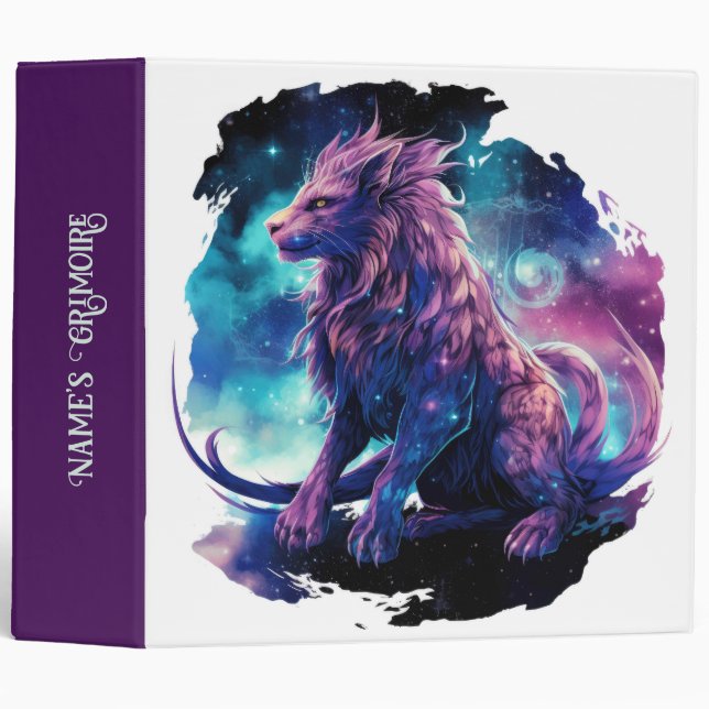 Create Your Own Mythical Chimera Fantasy Creature 3 Ring Binder (Front/Spine)