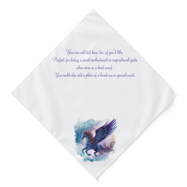 Create Your Own Mythical Pegasus Bandana (Front)