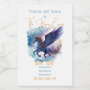 Create Your Own Mythical Pegasus Food Label
