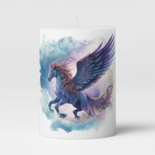 Create Your Own Mythical Pegasus Pillar Candle