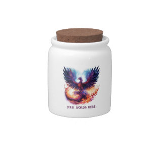 Create Your Own Mythical Phoenix Firebird Wish Candy Jar