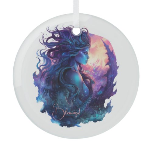 Create Your Own Mythical Siren Mermaid Glass Ornament