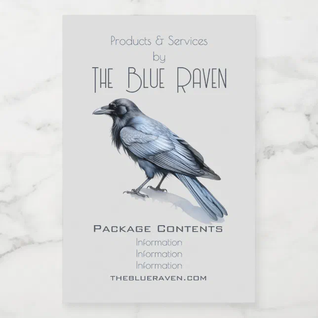 Create Your Own Mytsical Blue Raven Apothecary Food Label | Zazzle