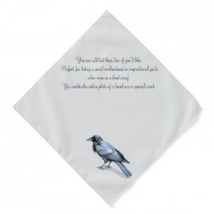 Create Your Own Mytsical Blue Raven Bandana