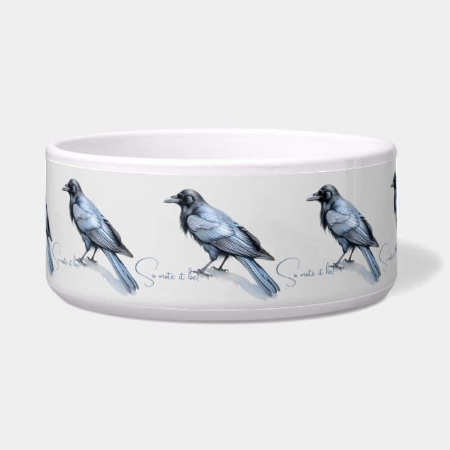 Create Your Own Mytsical Blue Raven Bowl (Front)