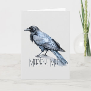 Create Your Own Mytsical Blue Raven Card