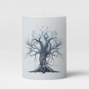 Create Your Own Mytsical Blue Raven Pillar Candle
