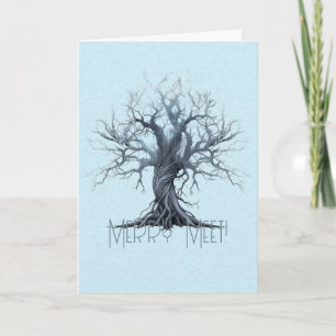 Create Your Own Mytsical Blue Tree Card