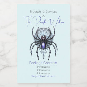 Create Your Own Mytsical Purple Spider Apothecary Food Label