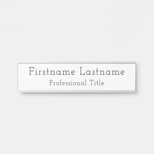 Create Your Own Name and Professional Title Door Sign