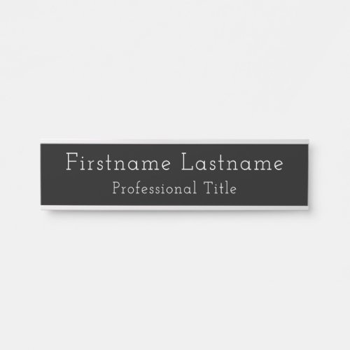 Create Your Own Name and Professional Title Door Sign