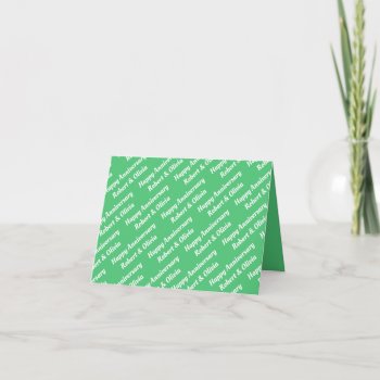 Create Your Own Name Anniversary Card by HasCreations at Zazzle