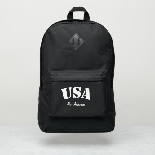 Create Your Own Name Brand USA Letters USA Port Authority Backpack