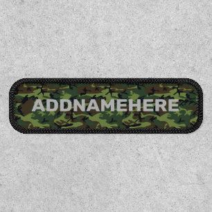 Create Your Own Name Camouflage Pattern Patch