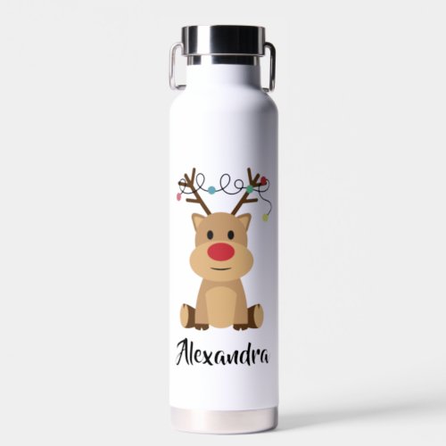Create Your Own Name Funny Christmas  Water Bottle