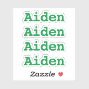 Create Your Own Name Green Type Font Sticker