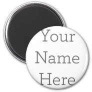 Create Your Own Name Magnet at Zazzle