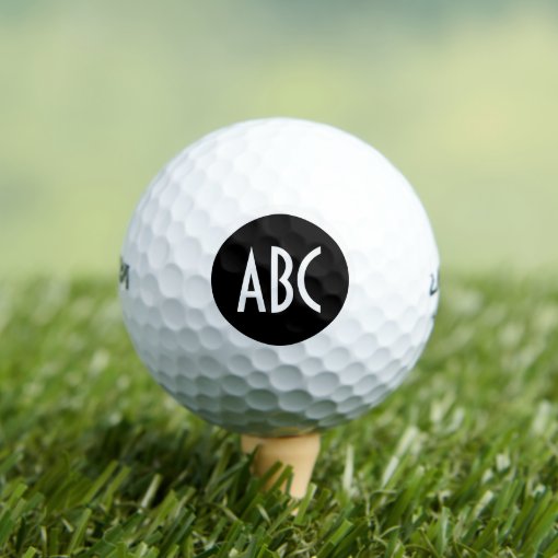 Create Your Own Name Monogram Initials Golf Balls | Zazzle