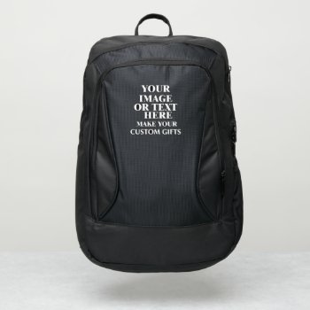 Create Your Own Name Monogram Unique Custom Port Authority® Backpack by greenexpresssions at Zazzle