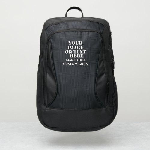 Create Your Own Name Monogram Unique Custom Port Authority Backpack