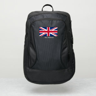 Create Your Own Name Monogramed England UK Flag Port Authority® Backpack