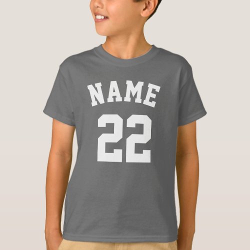 Create Your Own Name Number Sports Jersey Kids   T_Shirt