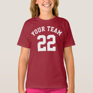 Create Your Own Name Number Sports Jersey Kids T- T-Shirt
