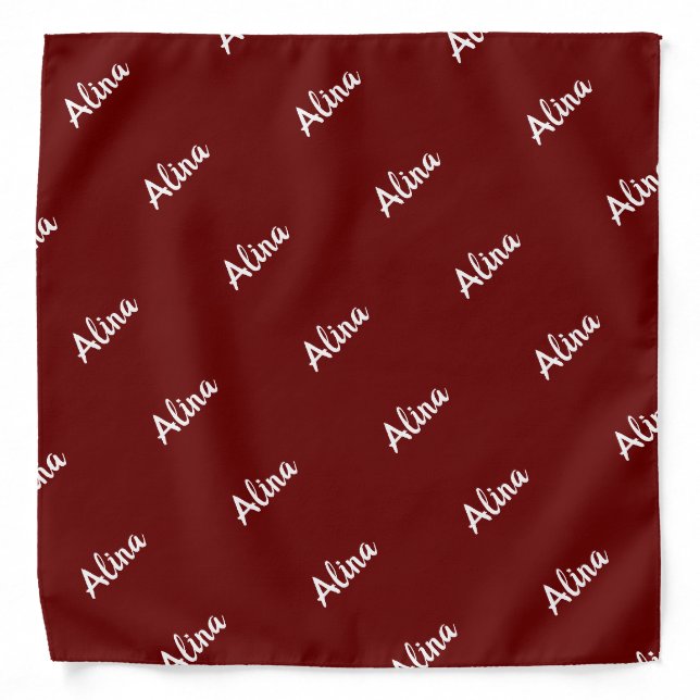 Create Your Own Name Personalized Bandana (Front)