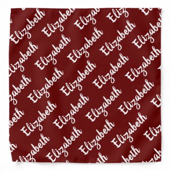 Create Your Own Name Personalized Bandana by nadil2 at Zazzle