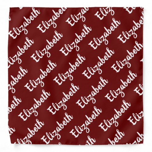 Create Your Own Name Personalized Bandana
