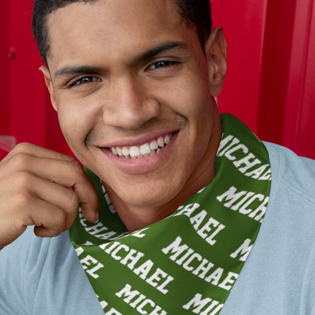 Create Your Own Name Personalized Bandana (Create Your Own Name Personalized Olive Green Bandana)