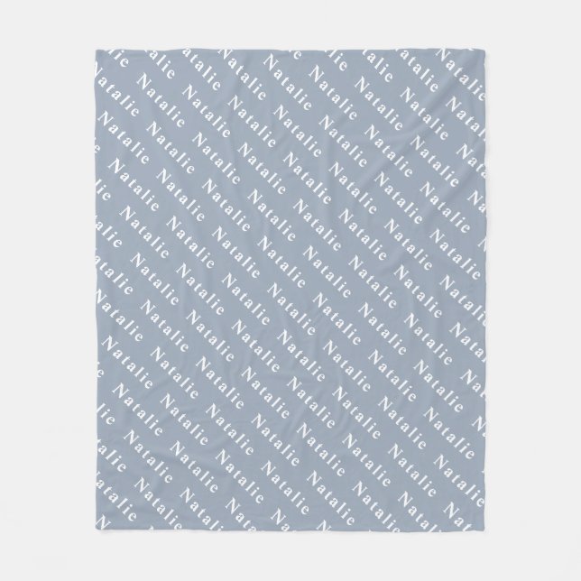 Create Your Own Name Personalized Fleece Blanket (Front)